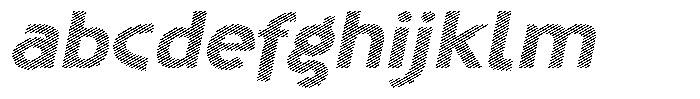 Shapesoul Display Lines Expanded Slant FONT