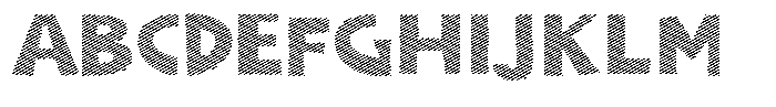 Shapesoul Display Lines Expanded Font UPPERCASE