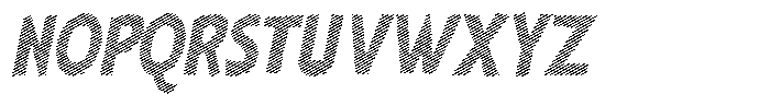 Shapesoul Display Lines Sem Condensed Slant Font UPPERCASE