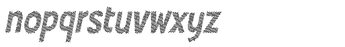 Shapesoul Display Lines Sem Condensed Slant Font LOWERCASE
