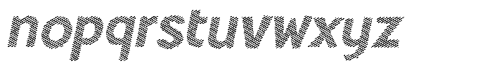 Shapesoul Display Lines Sem Exp Slant Font LOWERCASE
