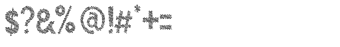Shapesoul Display Lines Semi Condensed Font OTHER CHARS