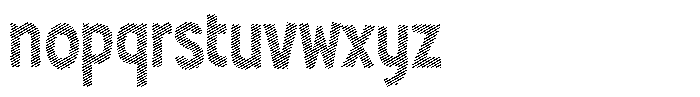 Shapesoul Display Lines Semi Condensed Font LOWERCASE