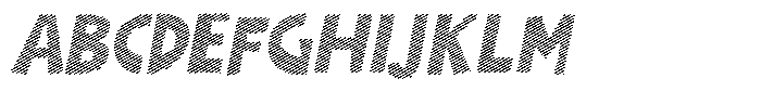 Shapesoul Display Lines Slant Font UPPERCASE