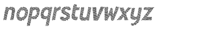 Shapesoul Display Lines Slant Font LOWERCASE