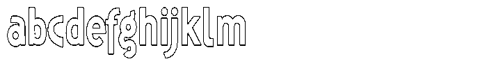 Shapesoul Display Outline Condensed FONT