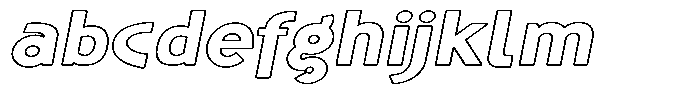 Shapesoul Display Outline Exp Slant FONT