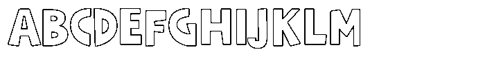 Shapesoul Display Outline Regular Font UPPERCASE