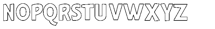 Shapesoul Display Outline Regular Font UPPERCASE