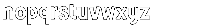 Shapesoul Display Outline Regular Font LOWERCASE