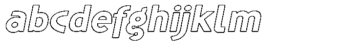 Shapesoul Display Outline Sem Exp Slant FONT