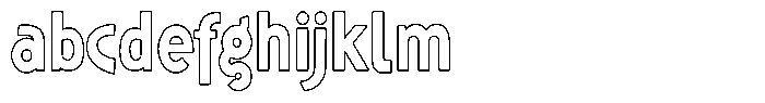 Shapesoul Display Outline Semi Condensed FONT