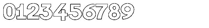 Shapesoul Display Outline Semi Expanded Font OTHER CHARS