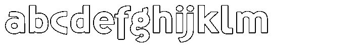 Shapesoul Display Outline Semi Expanded FONT