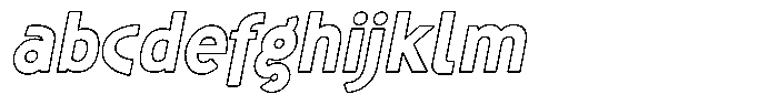 Shapesoul Display Outline Slant FONT