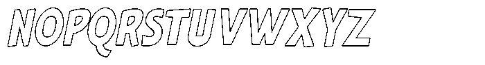 Shapesoul Display Outline Sm Condensed Sla Font UPPERCASE