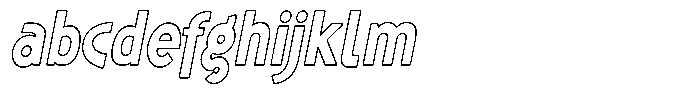 Shapesoul Display Outline Sm Condensed Sla FONT
