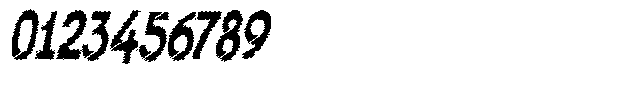 Shapesoul Display Scratch Condensed Slant Font OTHER CHARS