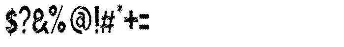 Shapesoul Display Scratch Condensed Font OTHER CHARS