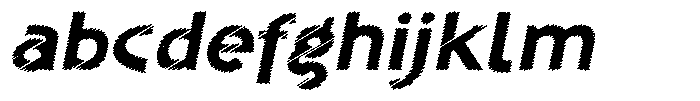 Shapesoul Display Scratch Exp Slant FONT