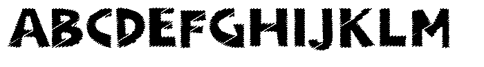 Shapesoul Display Scratch Expanded Font UPPERCASE