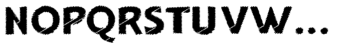 Shapesoul Display Scratch Expanded Font UPPERCASE