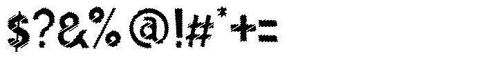 Shapesoul Display Scratch Regular Font OTHER CHARS
