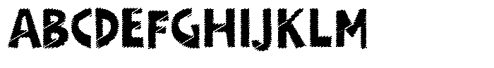 Shapesoul Display Scratch Regular Font UPPERCASE