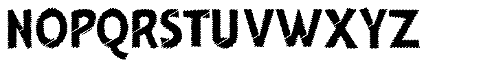 Shapesoul Display Scratch Regular Font UPPERCASE