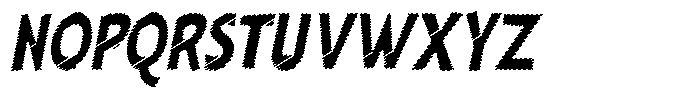 Shapesoul Display Scratch Sem Condensed Slant Font UPPERCASE