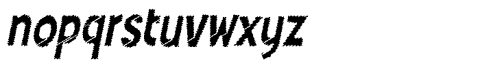 Shapesoul Display Scratch Sem Condensed Slant Font LOWERCASE