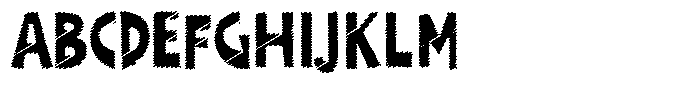 Shapesoul Display Scratch Sem Condensed Font UPPERCASE