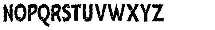 Shapesoul Display Scratch Sem Condensed Font UPPERCASE
