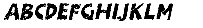 Shapesoul Display Scratch Sem Exp Slant Font UPPERCASE
