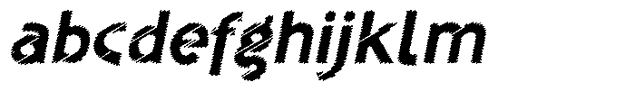 Shapesoul Display Scratch Sem Exp Slant FONT