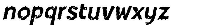 Shapesoul Display Scratch Sem Exp Slant Font LOWERCASE