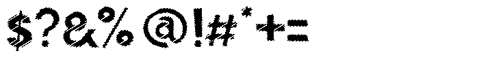 Shapesoul Display Scratch Semi Expanded Font OTHER CHARS