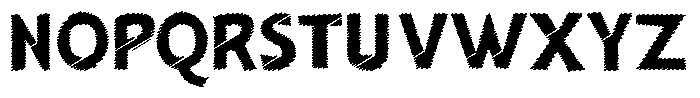 Shapesoul Display Scratch Semi Expanded Font UPPERCASE