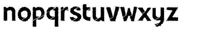 Shapesoul Display Scratch Semi Expanded Font LOWERCASE