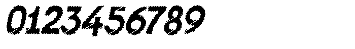 Shapesoul Display Scratch Slant Font OTHER CHARS