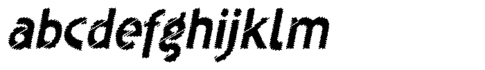 Shapesoul Display Scratch Slant FONT