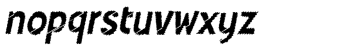 Shapesoul Display Scratch Slant Font LOWERCASE