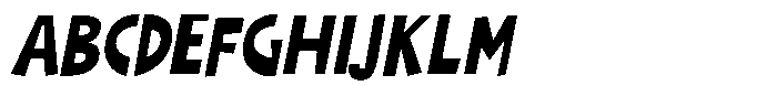 Shapesoul Display Semi Condensed Slant Font UPPERCASE
