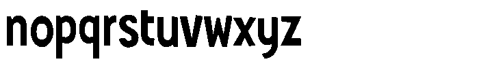 Shapesoul Display Semi Condensed Font LOWERCASE