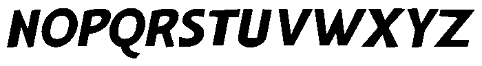 Shapesoul Display Semi Expanded Slant Font UPPERCASE