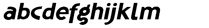 Shapesoul Display Semi Expanded Slant FONT