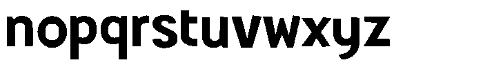 Shapesoul Display Semi Expanded Font LOWERCASE