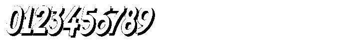 Shapesoul Display Shadow Condensed Slant Font OTHER CHARS