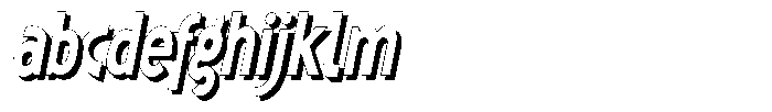 Shapesoul Display Shadow Condensed Slant FONT