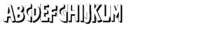 Shapesoul Display Shadow Condensed Font UPPERCASE
